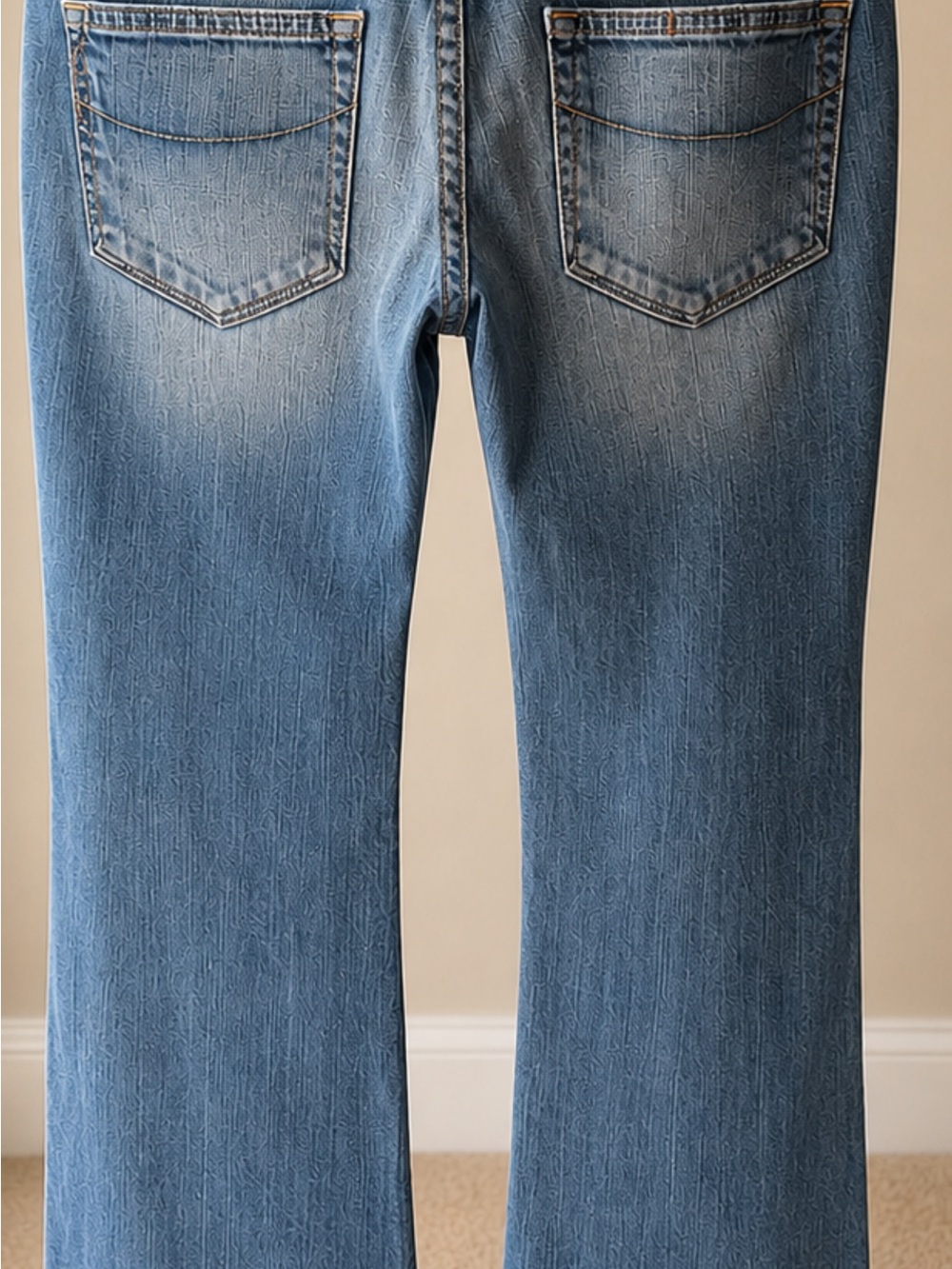 PAIGE Light Blue Flare Jeans - Picture 3 of 3